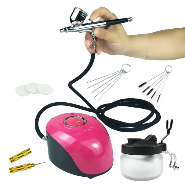 Αερογράφος με συμπιεστή ψεκασμού - Mini Air Paint Compressor - ASG002 - 100018 3