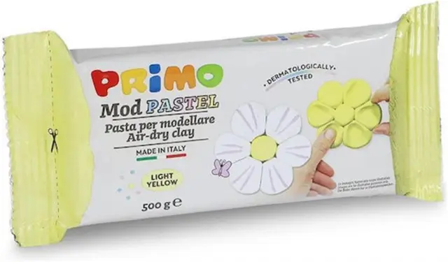 Primo Modelling Παιδικός Πηλός Pastel Ανοιχτό Κίτρινο 500gr (Primo)