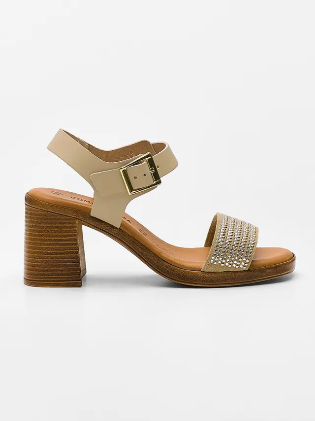Comodissima Πέδιλα Γυναικείο δέρμα Μπεζ COM/398120 BEIGE/BEIGE 3