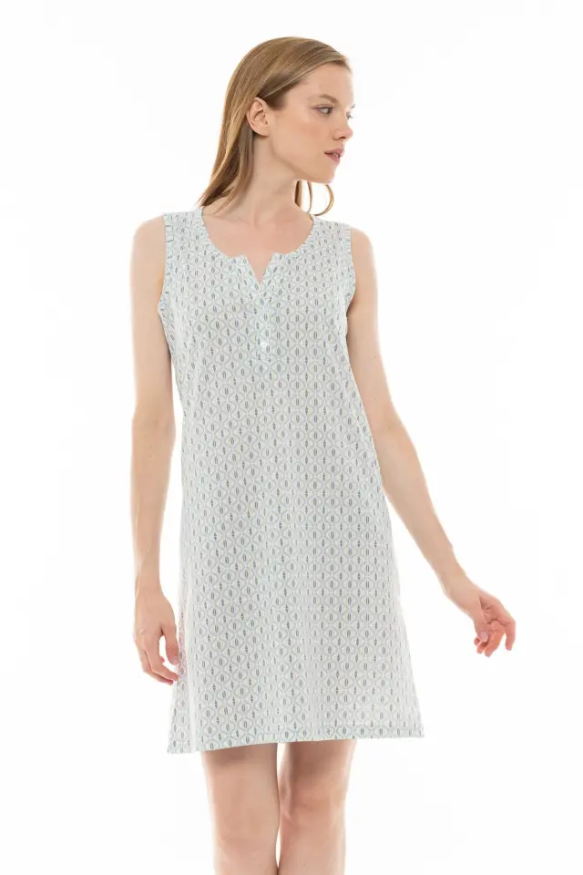 S1314 - Type - NIGHTGOWN AQUA GEO 3