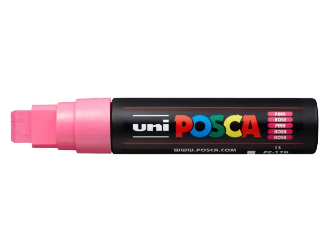 Μαρκαδόρος Σχεδίου Uni Posca PC-17K με πάχος μύτης 15.0mm - PinkPC-17K(E) - POZ