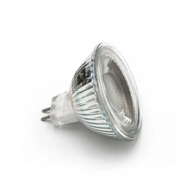 LED ΛΑΜΠΑ MR16 ΓΥΑΛΙΝΟ 5W 12VAC/DC 38° ΘΕΡΜΟ 3000Κ
