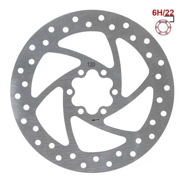 eWHEEL ΔΙΣΚΟΠΛΑΚΑ ΓΙΑ ΗΛΕΚΤΡΙΚΑ ΠΑΤΙΝΙΑ/ΠΟΔΗΛΑΤΑ (120mm) 6 ΒΙΔΕΣ 32826