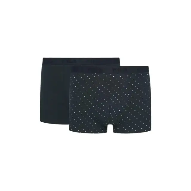 FILA Ανδρικό Boxer Elastic Band - Διπλό Πακέτο, Χρώμα Σκούρο Μπλε - L