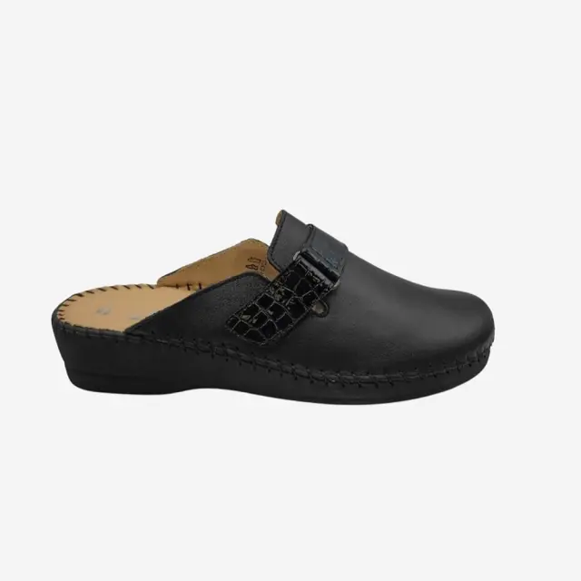 Stiledivita Παντόφλες Γυναικείο δέρμα Μαύρο STI/342020 NERO - 40