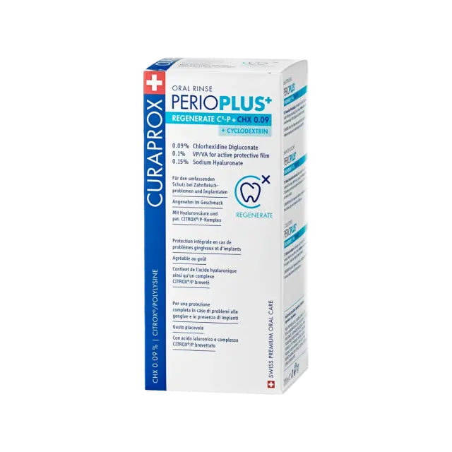 Curaprox Perio Plus Regenerate Στοματικό Διάλυμα 0.09 CHX 200ml