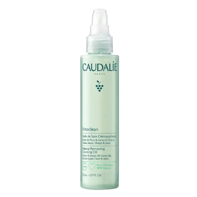 Caudalie Vinoclean Make-Up Removing Cleansing Oil Έλαιο Καθαρισμού και Ντεμακιγιάζ για Πρόσωπο και Μάτια για Κάθε Τύπο Επιδερμίδας, 75ml