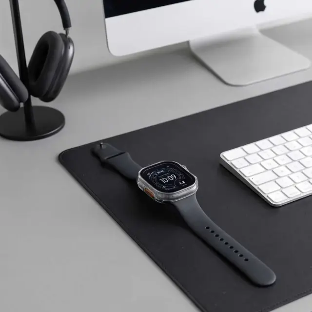 Tech-protect Defense 2-pack Apple Watch Ultra 1 / 2 / 3 / 4 (49 Mm) Titanium & Clear 2