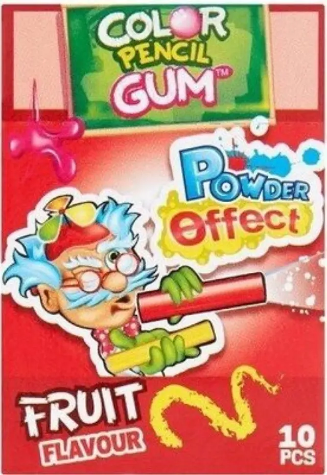 JohnyBee COLOR BUBBLE GUM+POWDER EFFECT 18ΤΕΜ/DISPLAY
