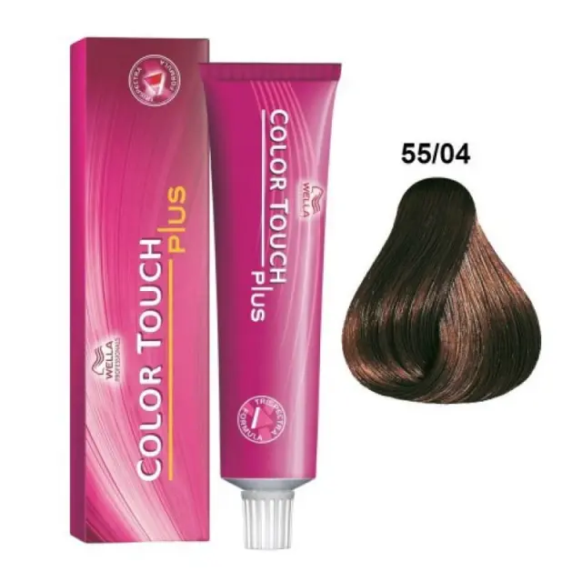 Wella Color Touch Plus 55/04 Καστανό Ανοιχτό Φυσικό Κόκκινο 60ml