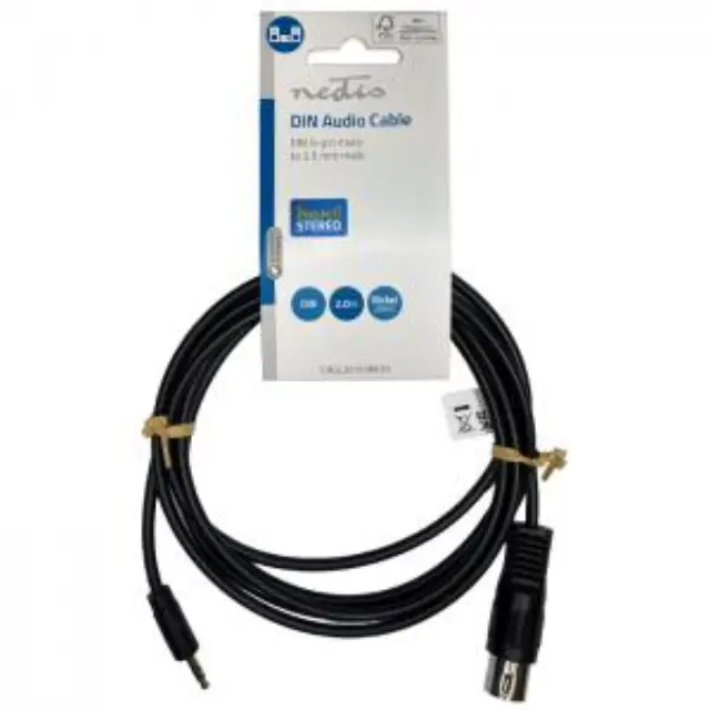 Καλώδιο DIN 5-Pin αρσ. - 3,5mm Stereo αρσ, 2.00m. 3