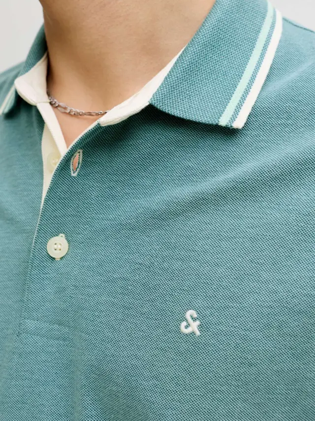JJEPAULOS POLO SS NOOS Atlantic Deep 2
