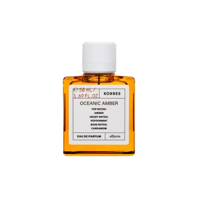 Korres Oceanic Amber Eau de Parfum, Αντρικό Άρωμα με Νότες Μέντας & Κεχριμπαριού 50ml