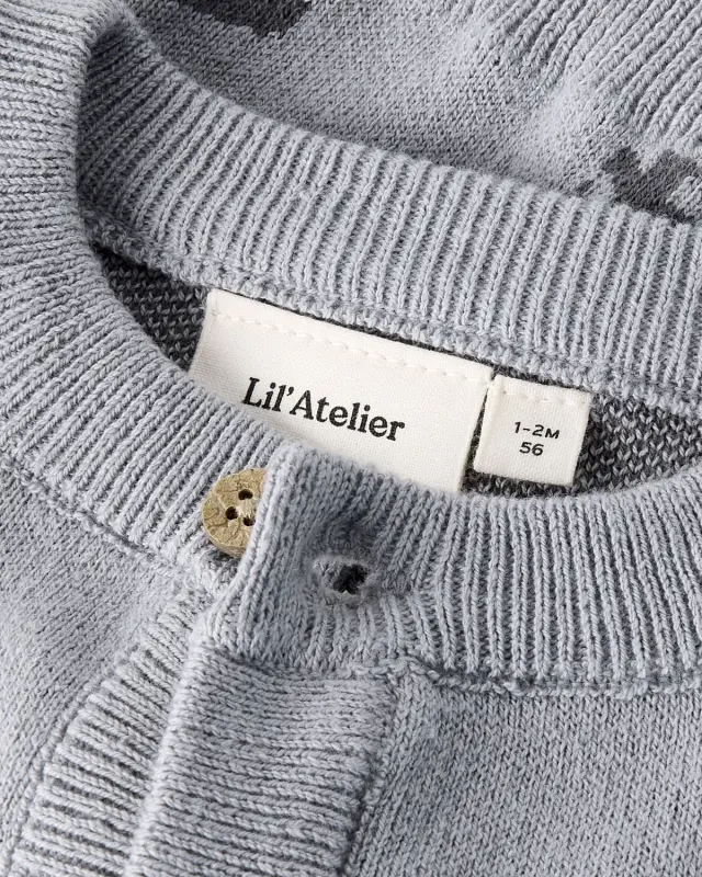 Ζακέτα πλεκτή Lil'Atelier με σχέδια 2