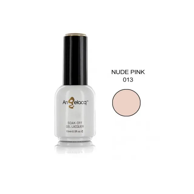 Ημιμόνιμο επαγγελματικό βερνίκι ANGELACQ 15ML - 0.5FL.OZ 013 Nude Pink
