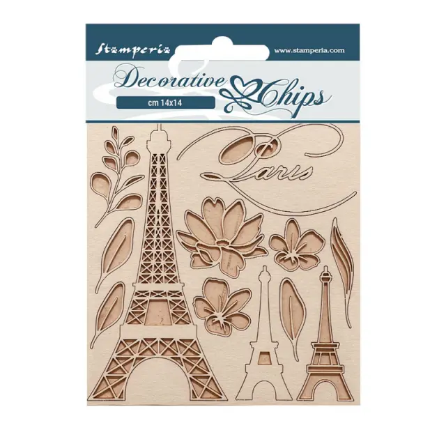 Chipboard Stamperia 14x14cm, Oh la la, Eiffel Tower