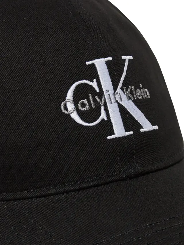 Calvin Klein Καπέλο Jockey Monologo Μαύρο 3