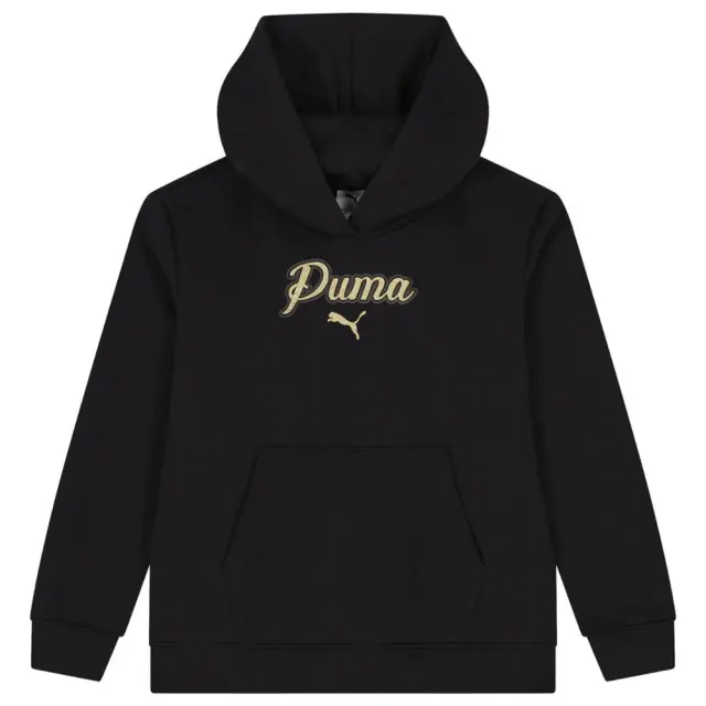 Puma ESS SCRIPT Glitter Fleece ΠΑΙΔΙΚΗ ΜΠΛΟΥΖΑ (694656-01) - Μαύρο