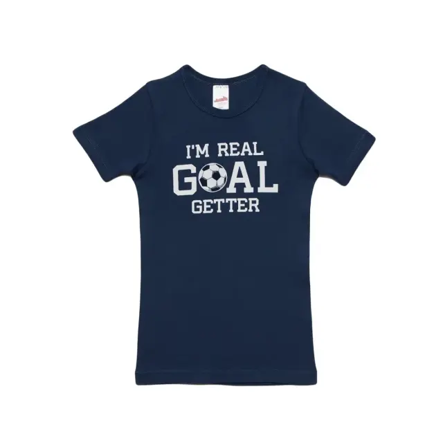 Minerva Παιδικό Φανελάκι Αγόρι Real Goal Getter, Χρώμα Μπλε Ραφ - 2 Y