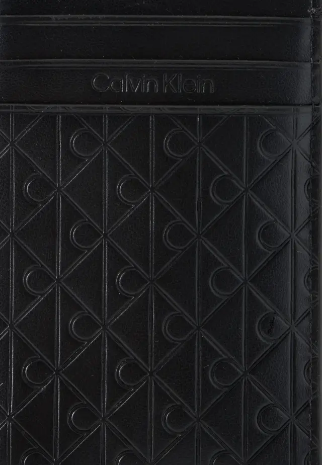 Calvin Klein Θήκη για Κάρτες Refined Emblem Mix N/S Zip Cardholder Μαύρο 2