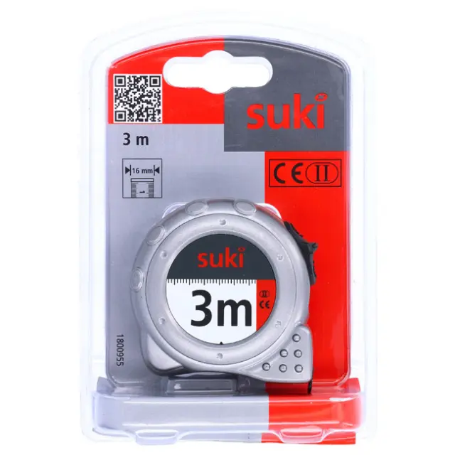 Μέτρο Ασημί 3mx16mm 2