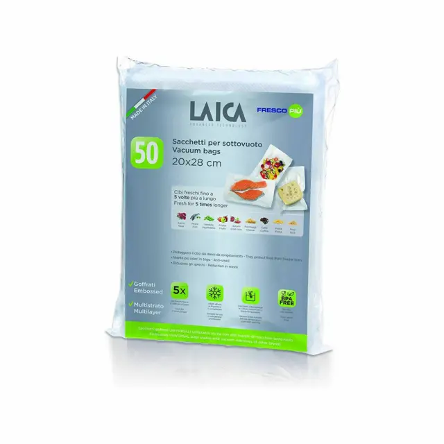 Laica VT3504 Λείες Σακούλες για Συσκευές Vacuum 200x280mm 50τμχ 3504 2