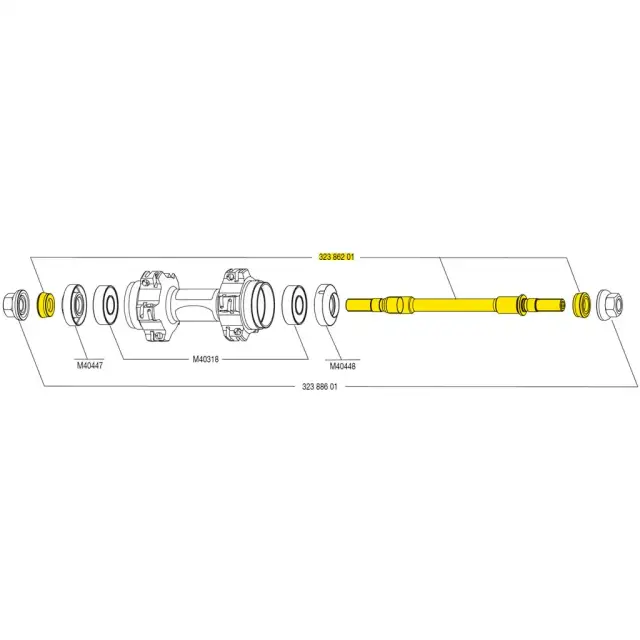 ΑΞΟΝΑΣ MAVIC ELLIPSE ΟΠΙΣΘΙΟΣ 32386201