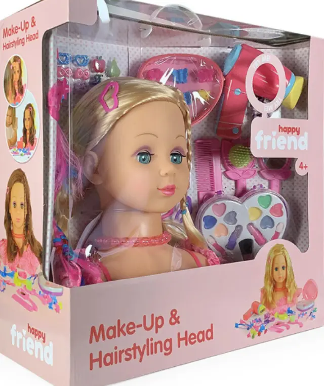 Happy Frien- Make Up Dollhea- Blonde 50440- Toys