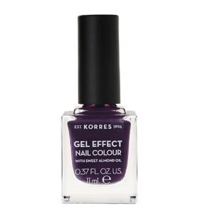 Korres Gel Effect Nail Colour No.75 Violet Garden Βερνίκι Νυχιών, 11ml