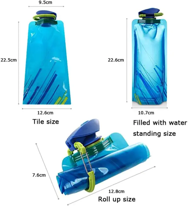 Αναδιπλούμενο παγούρι ασκός νερού 700ml - Soffe 3