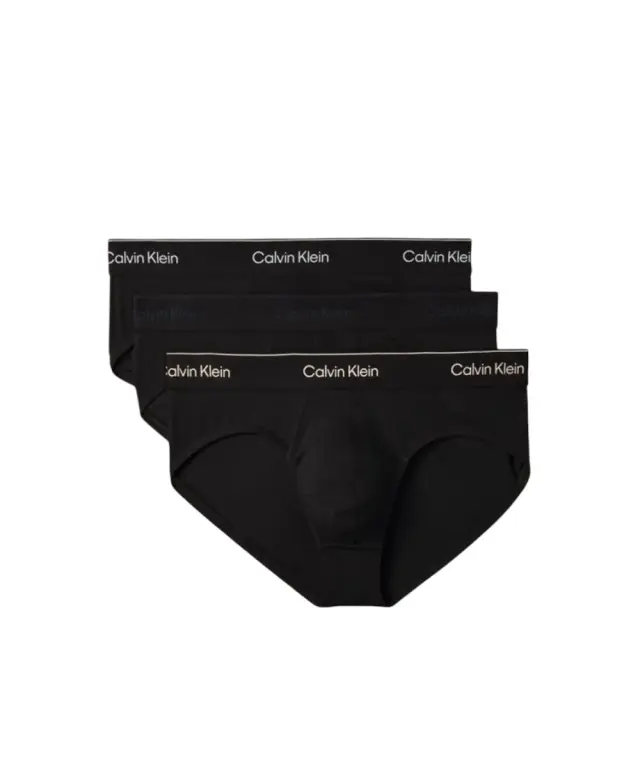 Calvin Klein - Ανδρικά Σλιπ Hip Brief 3Pack LV00NB4388-40I Μαύρο