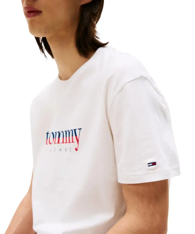 Tommy Hilfiger - Ανδρικό T-shirt Dna Tee Ext Regular Fit DM0DM21978-YBL Λευκό 3