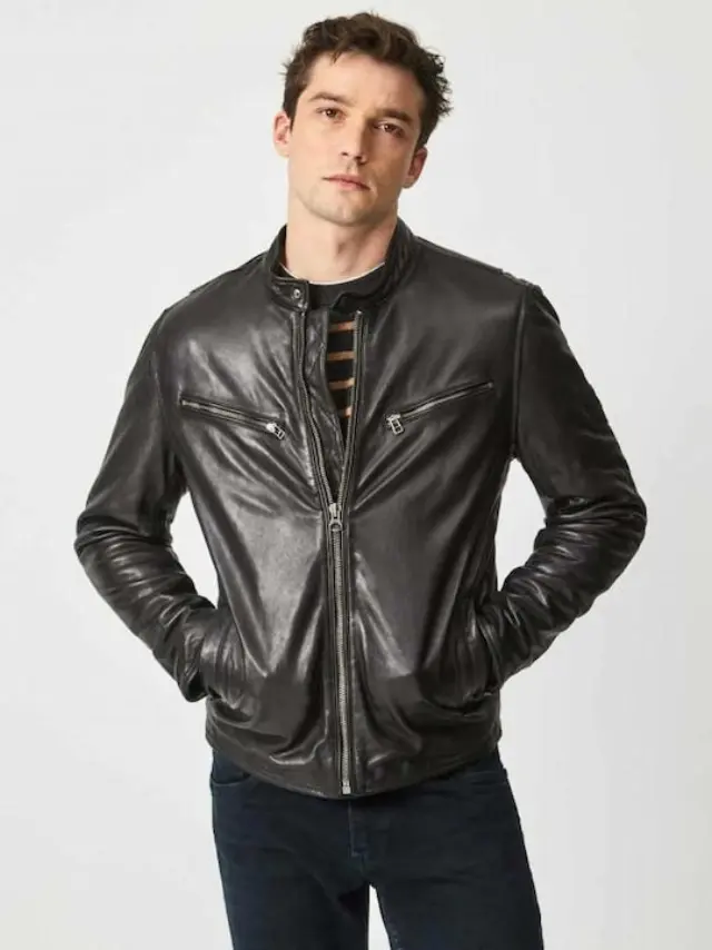 PEPE JEANS BIKER-ΔΕΡΜΑΤΙΝΟ ΜΠΟΥΦΑΝ ΑΝΔΡΙΚΟ BLACK