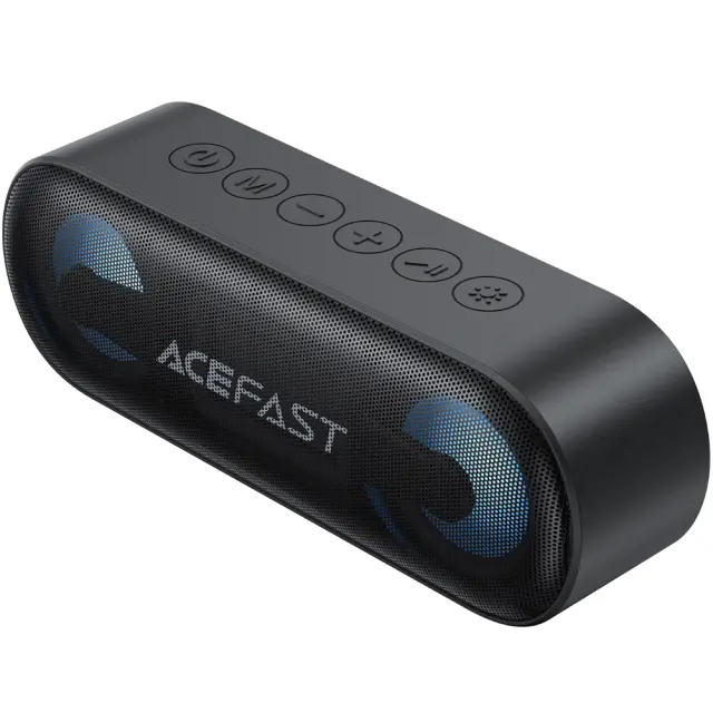 Φορητό Ηχείο Wireless Acefast K13 v6.0 TWS ENC 16W 1800mAh AUX TF Card και RGB Φωτισμό IPX6 Μαύρο