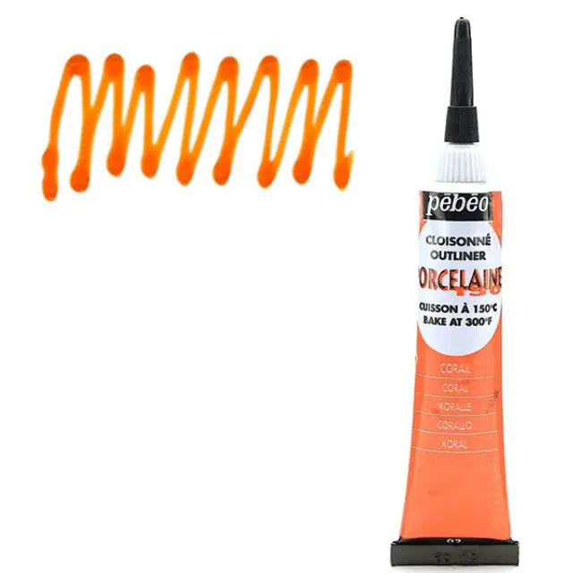Pebeo Περίγραμμα Porcelaine 150 - 002 Coral - 20ml