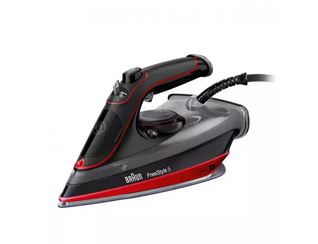 Σίδερο ατμού Braun FreeStyle 5 SI5057RDB με ισχύ 2700W και χωρητικότητα νερού 330ml - RedSI5057RDB
