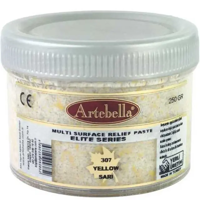 Artebella Πάστα Relief Elite Series 307 Yellow - 250gr