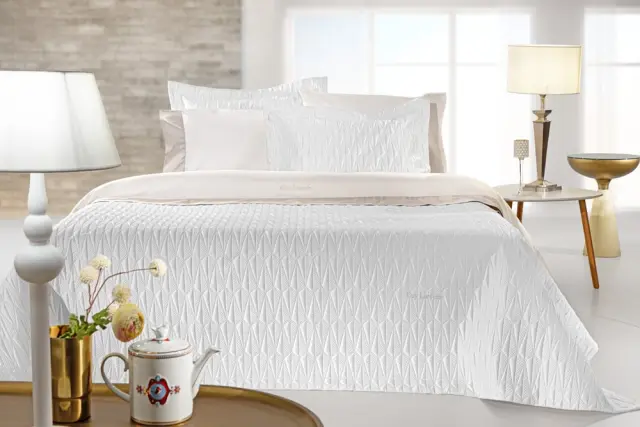 ΣΕΤ ΚΟΥΒΕΡΛΙ KING SIZE 240×250 3 ΤΕΜΑΧΙΩΝ RUBY WHITE GUY LAROCHE