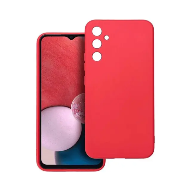 Θήκη Σιλικόνης OEM Liquid Silicone για Samsung Galaxy A14 / A14 5G Κόκκινη