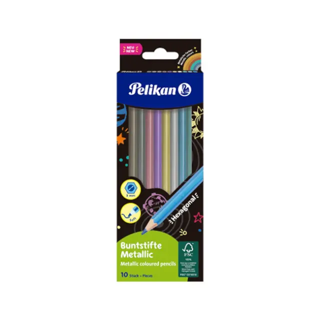 Pelikan Ξυλομπογιές Μεταλλικές 12 χρώματα (701235)