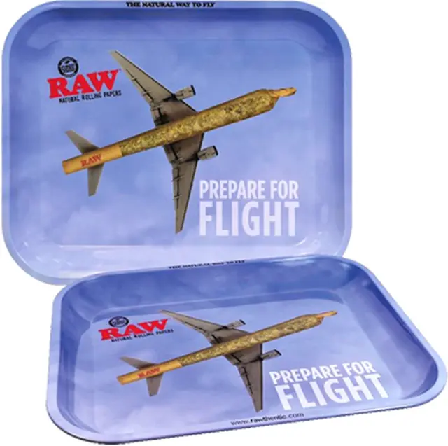 Raw Rolling Tray Δίσκος «Prepare for Flight» Large (27x33cm) 2