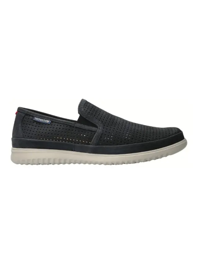 Mephisto Μοκασίνια-Loafers Ανδρικό δέρμα Nubuck Μπλέ MEP/TIAGO NAVY 3