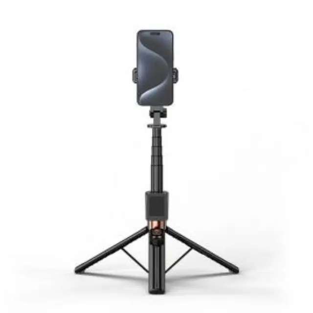 Bluetooth selfie stick με τηλεχειριστήριο και αποσπώμενα ring lights 2