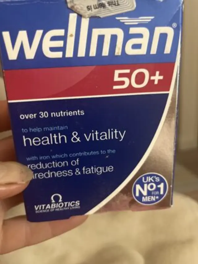 VITABIOTICS Wellman 50+ Συμπλήρωμα Διατροφής Πολυβιταμινών με Συνένζυμο Q10, Αντιοξειδωτικά, Εστέρες Λουτεΐνης, Ginseng, Βιταμίνες & Μέταλλα για Άνδρες Άνω των 50 Ετών 30 Ταμπλέτες
