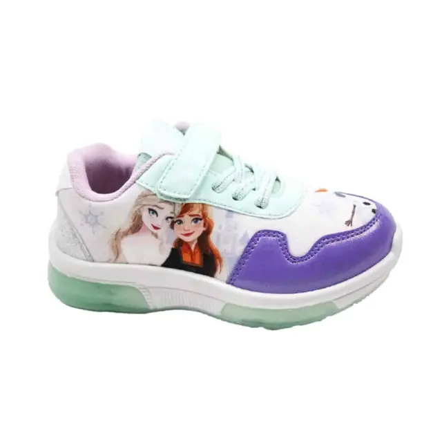 Cerda Παιδικά Sneakers Frozen με Σκρατς και Φωτάκια Λιλά
