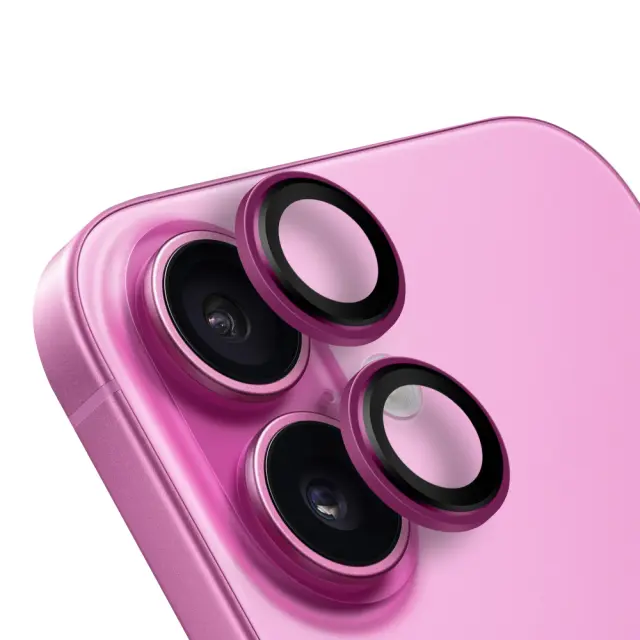 OBAL:ME Lens Protector for Apple iPhone 16/16 Plus Pink