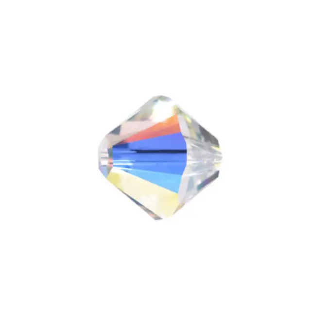 Swarovski 5328 XILION Bicone Crystal AB 10mm - 4τεμ