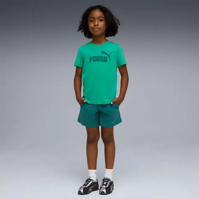 Puma Kids Essentials 1 Color No1 Logo Tee and Shorts Set Πράσινο 685240-40 (Puma)