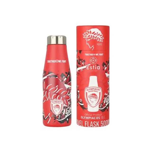 Estia Θερμός Travel Flask Olympiacos Bc Edition Together We Fight 500Ml