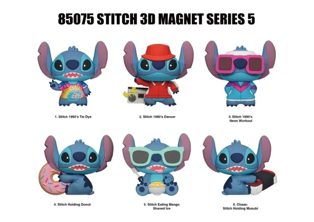 Monogram μαγνητάκια Stitch 3D Foam Magnets in blind bags (Τυχαία επιλογή) 3